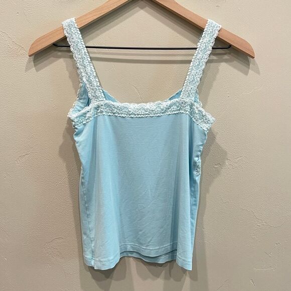 Lilly Pulitzer Vintage Y2K Cami Tank in Light Blue - Size: Small - Picture 2 of 5